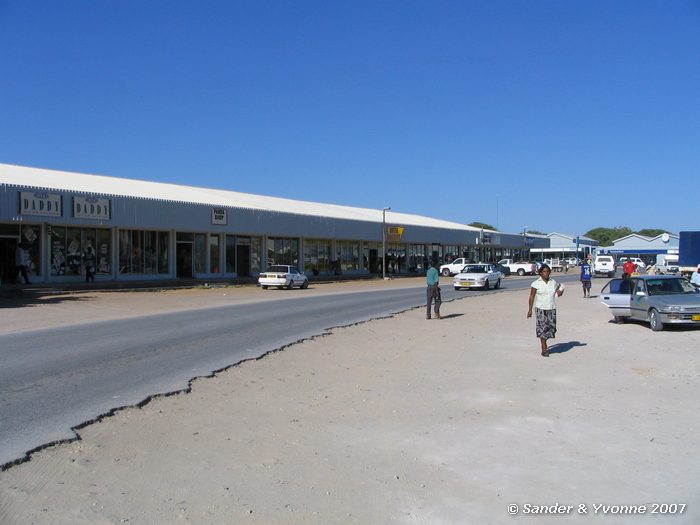 Straatbeeld in Rundu