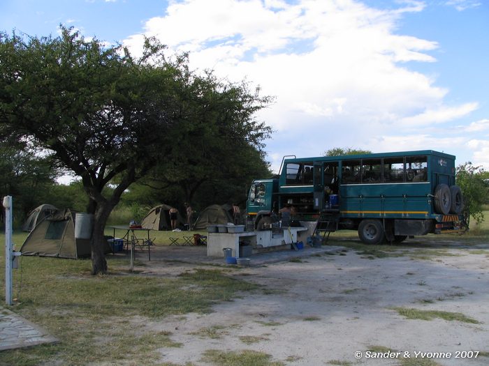 Op de Namutoni campsite