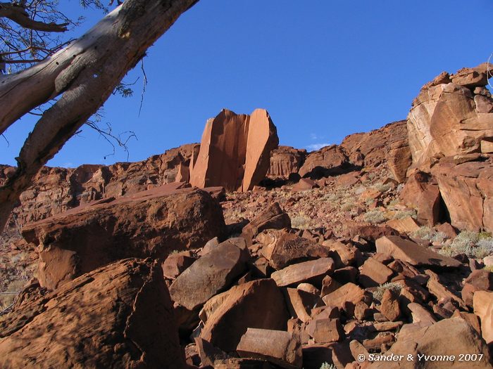 Mooie rotsen bij Twijfelfontein