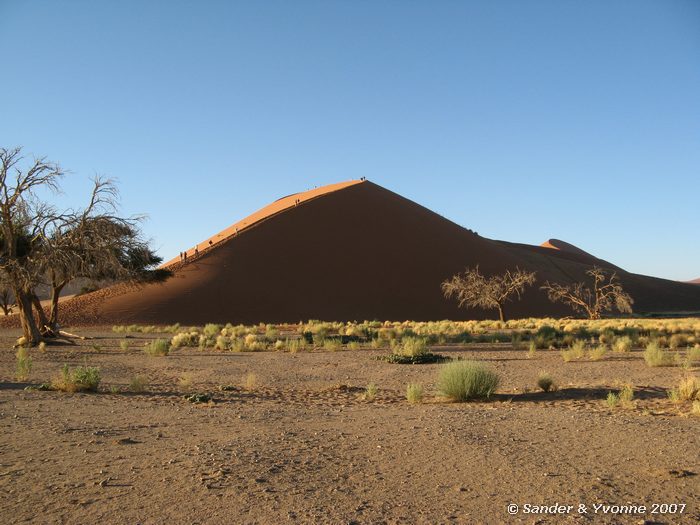 Hier moesten we om 5:30 opklimmen