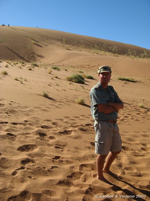 Onze fantastische gids bij Sossusvlei