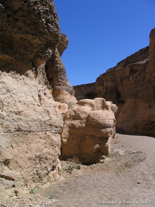 Ondanks de geringe diepte toch een leuke canyon