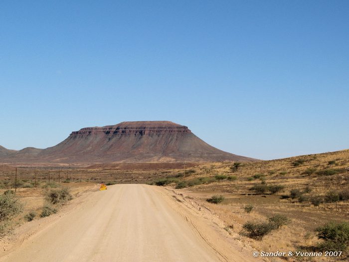 Namibie toont steeds weer nieuw landschappen