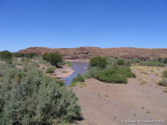 De fish river aan het begin van de canyon