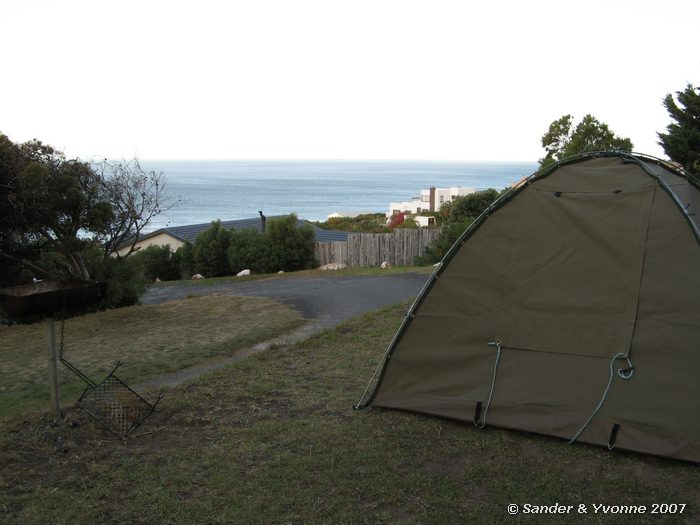 De Oatlands campsite op het Kaaps schiereiland