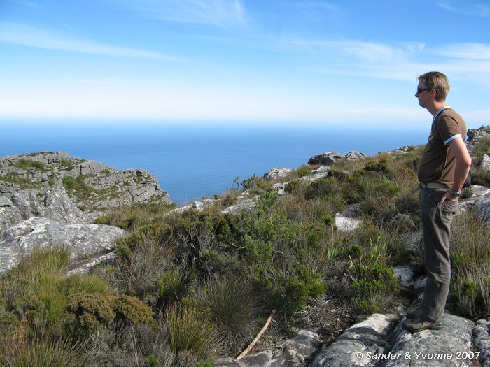 Bovenop de Tafelberg