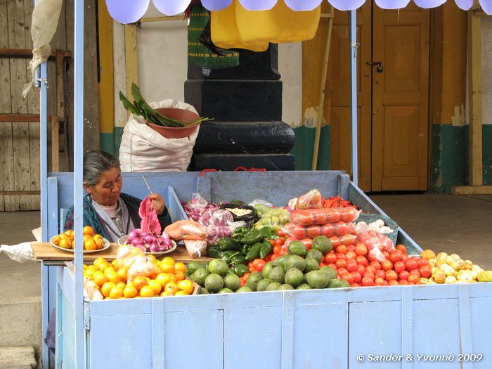 Groentekraam in Otavalo