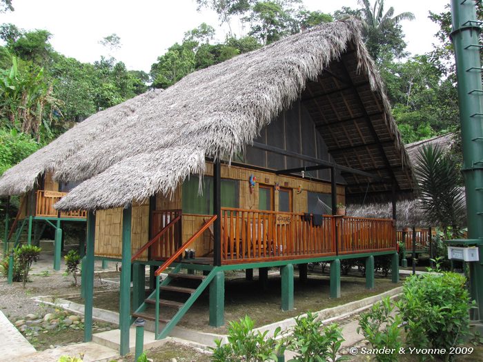 De helft van dit huisje in de Yacuma lodge was van ons