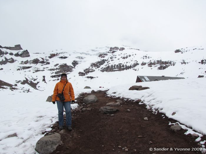 Van 5000 meter naar 4800 meter op de Chimborazo
