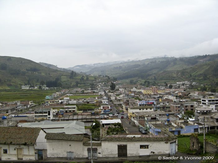 Dorpje vanaf de trein naar de Duivelsneus