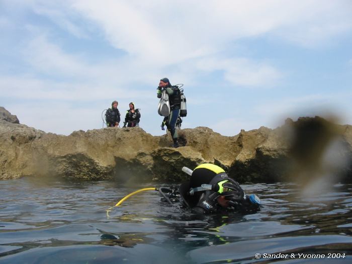De scherpe rotsen, Reqqa point, Gozo, 9-6-2004