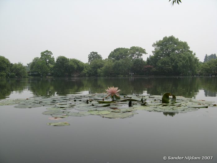 Three pools mirroring the moon island, West Lake, Hangzhou