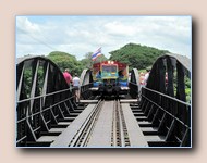 Trein over de rivier de Kwai