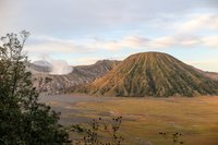 Bromo en Batok bij zonsopkomst
