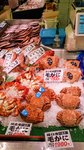Krabben op de vismarkt