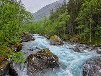 Rivier onder de Trollstigen